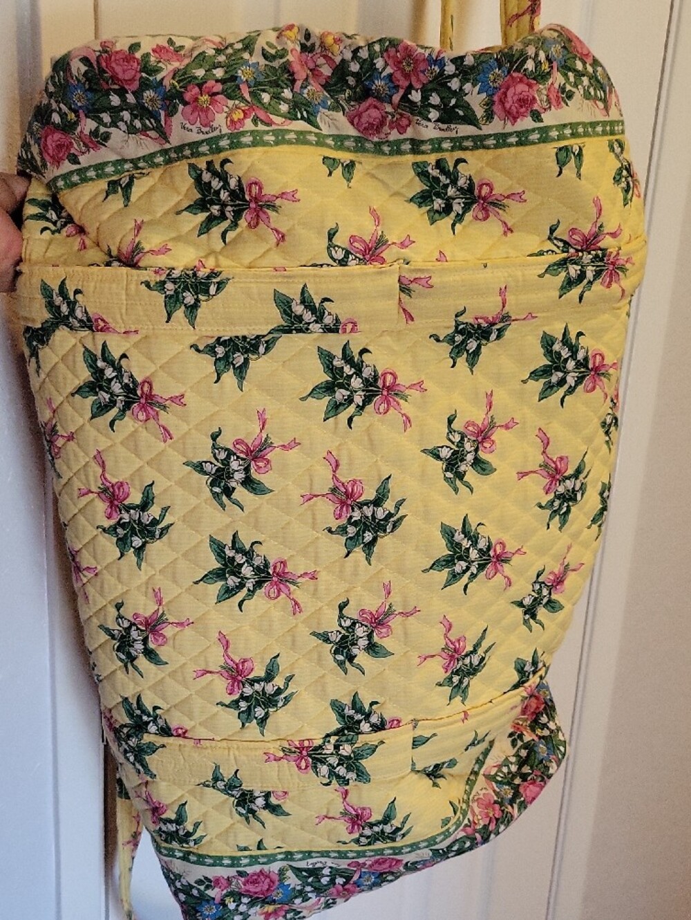 Vera Bradley Very Large Yellow Quilted Tote Bag - Picture 8 of 8